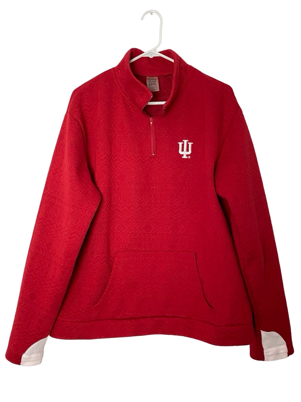 IU Pullover Womens Size XXL Indiana University Game Day Couture 1/4 Sweatshirt